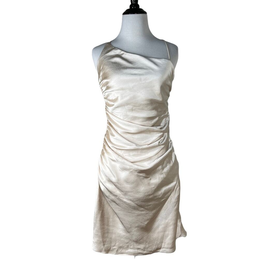 Hunnie Mini Dress in Creme Line & Dot Revolve Size small NWT - Picture 6 of 13